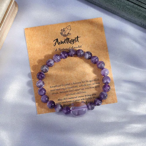 Vista 3 de MAIBAOTA Pulsera de gato, regalo de joyería de gato para mujeres y hombres, pulsera de cristal de 0.315 in para buena suerte, atracción de dinero