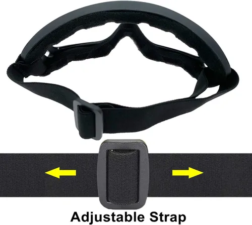 Vista 5 de LJDJ Gafas de motocicleta, paquete de 2 unidades, para motocross, ATV, motocross, senderismo, protección con 2 unidades de máscara bandana