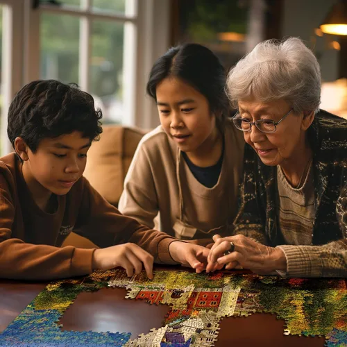 Vista 5 de White Mountain Puzzles Neuschwanstein Castle - Rompecabezas de 1000 piezas, 144 meses a 1188 meses