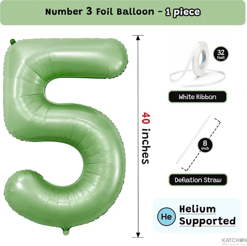 Vista 383 de KatchOn Globo negro del número 1 de 40 pulgadas, globo de feliz cumpleaños Large Mylar Number One Balloon for 1st Birthday Decorations, Foil