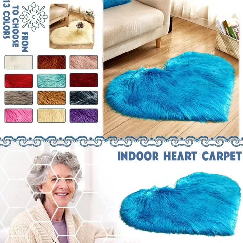 Vista 3 de Alfombras de cocina absorbentes de estilo bohemio de 16 x 12 pulgadas, color caqui, alfombra de ducha de piel de oveja, lana de oveja sintética