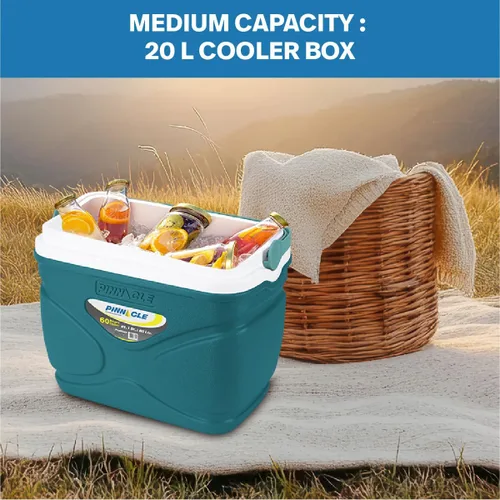 Vista 3 de Pinnacle Enfriador térmico de 20 litros – Enfriador duro portátil para campamento/picnic – Coolbox mantiene fresco durante 60 horas. con retención
