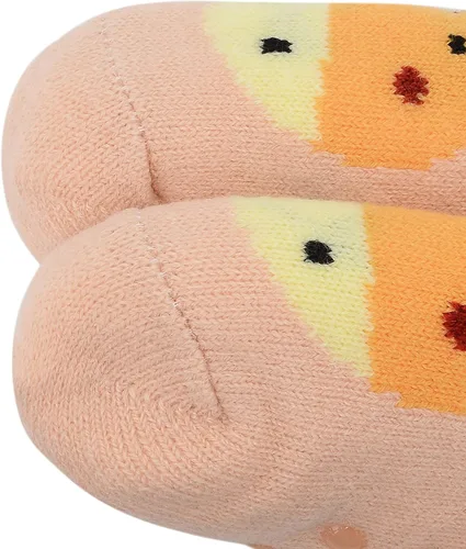 Vista 3 de Zando Calcetines peludos de Navidad para niños y niñas, calcetines térmicos gruesos y suaves, calcetines esponjosos, calcetines cálidos para niños
