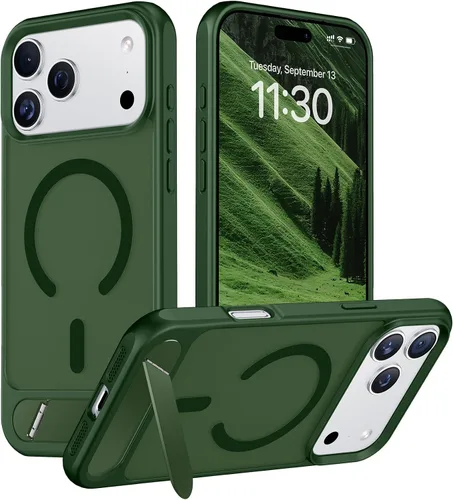 Vista 260 de Funda para iPhone 11 con compatibilidad magnética, [Soporte invisible incorporado][Compatible con MagSafe]