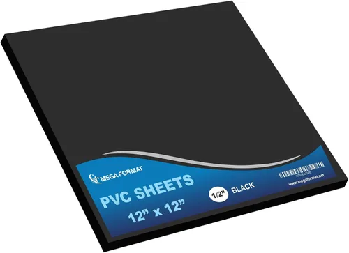 Vista 86 de Mega Format Hojas de plástico de PVC expandido – Hoja negra rígida de 5 x 7 pulgadas para manualidades, señalización y exhibiciones – Sintra Negro