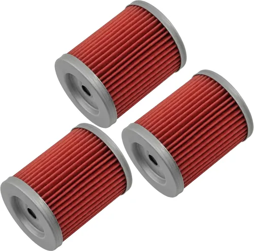 Vista 3 de Caltric Paquete de 3 filtros de aceite compatibles con Suzuki Ltf4Wdx Lt-F4Wdx King Quad 300 1991-1996 1997 1998