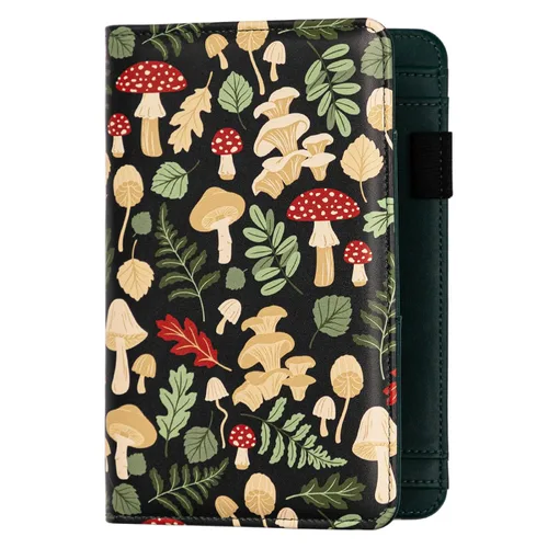 Vista 13 de Libro de mesero, libro de mezclilla para Watiress con cara sonriente esponjosa, bordado de felpa con diseño de flor de dólar