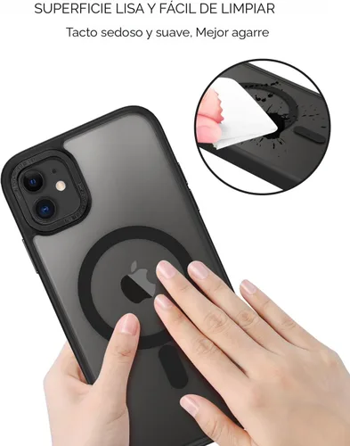 Vista 5 de BENTOBEN Funda para iPhone 11, Funda de teléfono para iPhone 11 Funda Magnética [Compatible con Mag Safe] Translúcida Mate Delgada Resistente a