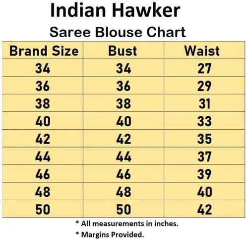 Vista 4 de Ropa de fiesta para mujer Bollywood poliéster brocado estilo sari blusa manga codo busto sin relleno