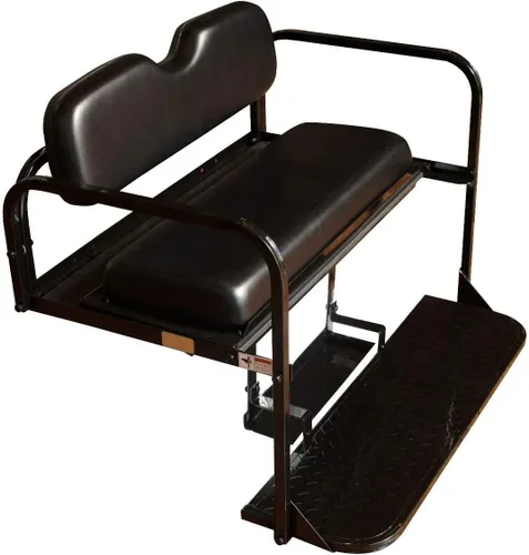 Vista 6 de Performance Plus Carts Club Car DS - Kit de asiento trasero plegable para carrito de golf, compatible con modelos 2000.5 en adelante (negro)