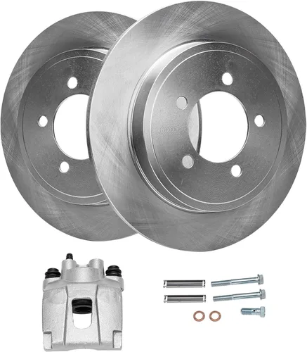 Vista 9 de Detroit Axle - Kit de freno delantero para Toyota RAV4 Prius V Lexus HS250h Scion xB Rotores de disco de 10.83 pulgadas Reemplazo de la pinza