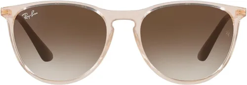 Vista 21 de Ray-Ban Junior RJ9060s Erika - Gafas de sol redondas para niños Caucho transparente fluorescente fucsia/marrón espejo naranja