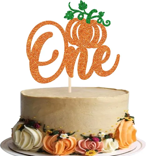 Vista 14 de Paquete de 24 adornos para cupcakes de calabaza con purpurina para cupcakes de calabaza para Acción de Gracias, baby shower, decoración de cupcakes
