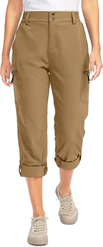 Vista 2 de G Gradual Womens Hiking Pants with Zipper Pockets Convertible Lightweight Quick Dry Stretch Cargo Camping Pants