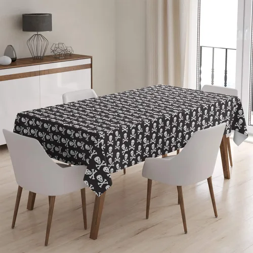 Vista 2 de Q-Beans Mantel decorativo rectangular [Tamaño: 52 x 70 pulgadas], mantel lavable y reutilizable para interiores y exteriores