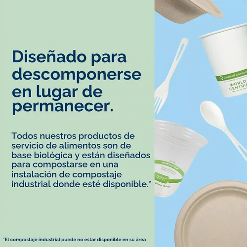 Vista 4 de World Centric Cuencos de papel compostables, 11.5 onzas (paquete de 20)