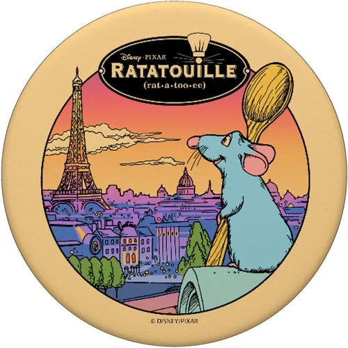 Vista 3 de Disney Pixar Ratatouille Remy In Paris PopSockets Standard PopGrip