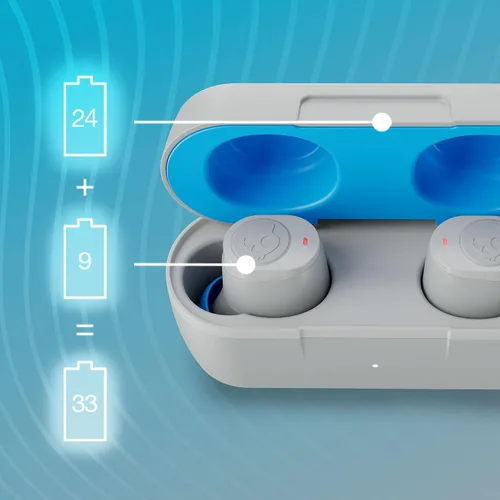 Vista 5 de Skullcandy Jib True 2 Auriculares Inalámbricos Verdaderos, Auriculares Bluetooth, hasta 33 horas de batería con estuche de carga, ajuste