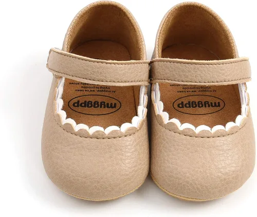 Vista 5 de SOFMUO Mary Jane - Zapatos planos con lazo, zapatos de ballet para niñas pequeñas, primeros caminantes, para boda, Navidad, zapatos de vestir