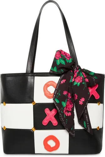 Vista 7 de Betsey Johnson Tic Tac Tote, NegroBlanco, NegroBlanco