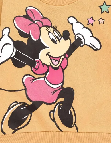 Vista 6 de Disney Minnie Mouse Daisy Duck - Conjunto de sudadera de forro polar y leggings para niñas pequeñas