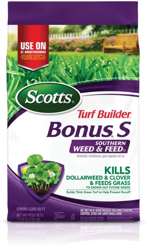 Vista 14 de Scotts Turf Builder Bonus S Southern Weed & Feed2, 17.24 libras (paquete de 2)
