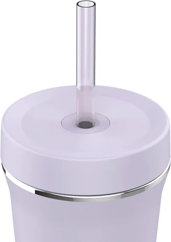 Vista 2 de Takeya 32 oz Stainless Steel Insulated Tumbler with Straw Lid, Premium Quality, Sweatproof Campo de lavanda