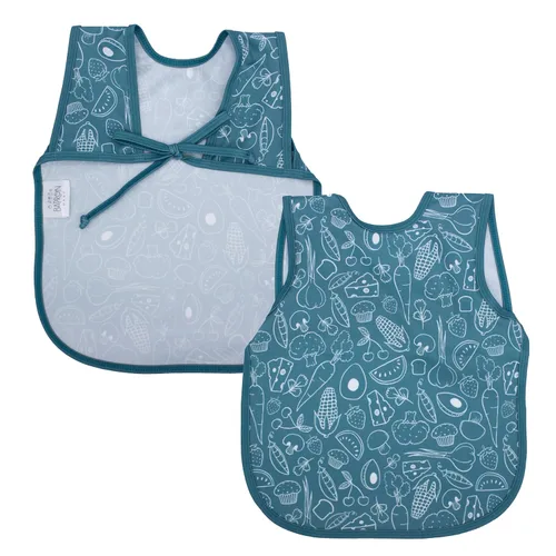 Vista 20 de BapronBaby Galletas y leche Bapron – Babero más seguro sin lazo para el cuello para bebés y niños pequeños – Suave impermeable resistente a