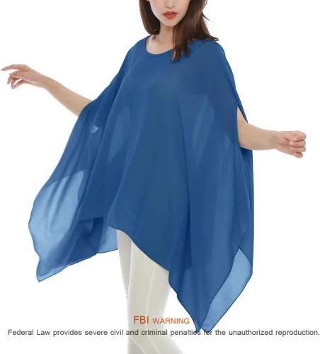 Vista 2 de Max Hsuan - Blusa suelta de gasa transparente para mujer, camisa de verano con estilo suelto y grande