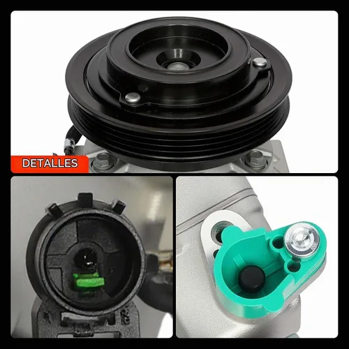 Vista 9 de Compresor de aire acondicionado A-Premium con embrague Compatible con Hyundai Elantra 2007-2012, solo compatible con L4 2.0L, no para L4 1.8L