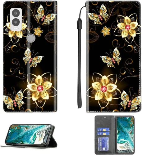 Vista 84 de Aroepurt Funda para UMIDIGI G1 Plus compatible con UMIDIGI G1 Plus Funda para teléfono Funda de piel sintética con función atril magnética CPT15