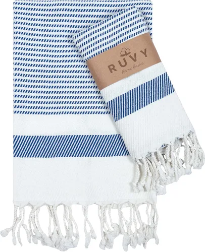 Vista 10 de Ruvy Home Basics - Juego de 2 toallas de mano turcas para baño, 18 x 40 pulgadas, algodón y baño decorativo, toallas de cocina, paños de cocina, té