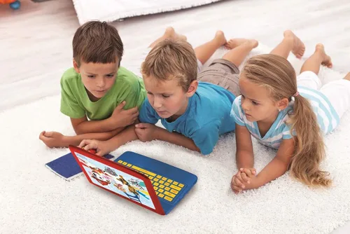 Vista 5 de LEXIBOOK Paw Patrol - Portátil educativo y bilingüe alemán/inglés - Juguete para niños (niños y niñas) 124 actividades, aprende juegos y música