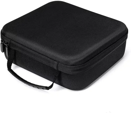 Vista 2 de Portable Carrying Case Small Electronic Accessories Storage Bag Organizer Storage Case for Phone Earbuds Mobile HDD