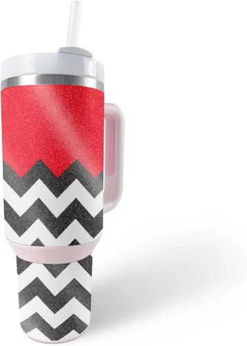 Vista 33 de MightySkins - Vaso con purpurina brillante compatible con Stanley The Quencher H2.0 FlowState de 40 onzas, parte trasera de cascabel, acabado