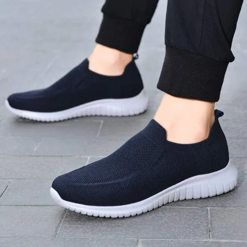 Vista 9 de Zuwoigo - Tenis cómodos para caminar - Tenis sin cordones para hombre