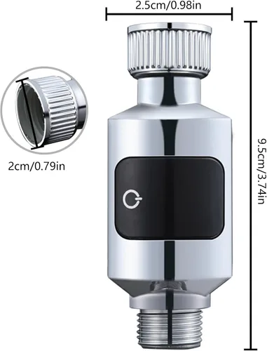 Vista 5 de Termómetro de ducha LED pantalla digital impermeable termómetro de agua grifo electrónico se puede utilizar para baño ducha termómetro digital