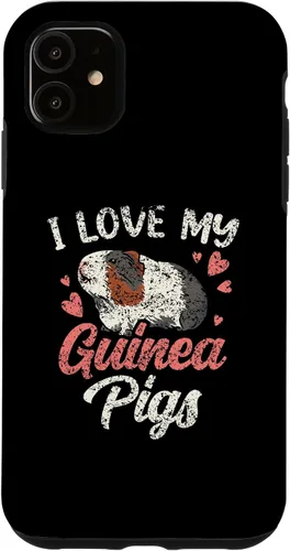 Vista 5 de Funda para iPhone 15 I Love My Guinea Pigs Animal Cute Pet Guinea Pig Lover