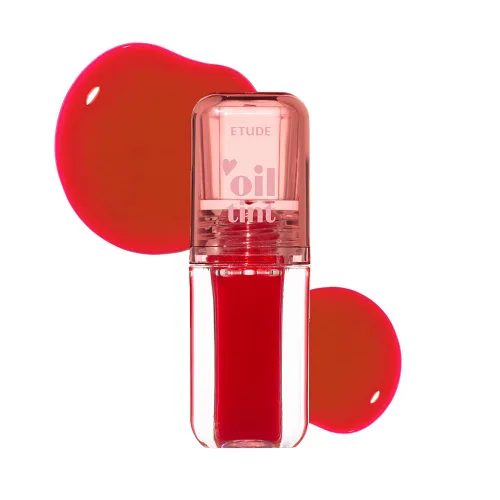 Vista 13 de ETUDE Dear Darling Oil Tint, #3 Neon Pink, Aceite hidratante para labios Rosa neón