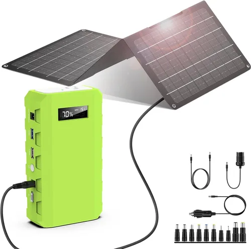 Vista 12 de powkey Estación de Energía Portátil con Salida de CA, Paquete de Batería Externa de 65W/110V 24000mAh/88.8Wh, Fuente de Alimentación Portátil
