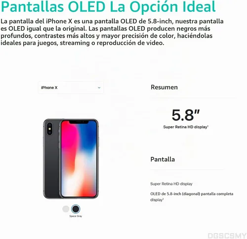 Vista 4 de [OLED] Reemplazo de pantalla para iPhone X 10 con altavoz frontal