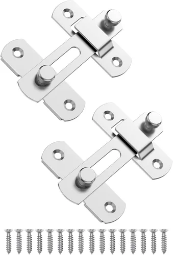 Vista 12 de Cerradura de puerta corrediza de granero, pestillos de seguridad de acero inoxidable y cerrojos de perno de puerta para gabinete de vino, baño, Negro