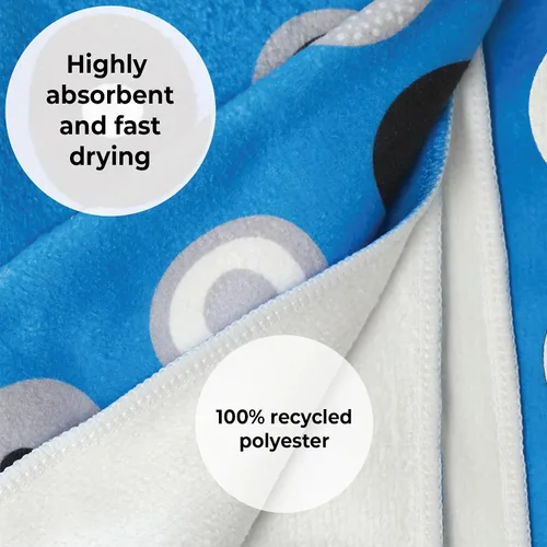 Vista 6 de Skoy Toalla de cocina (paquete de 1) para uso diario, toalla 100% poliéster reciclado con diseño reversible, 18 x 24 pulgadas, negro y gris