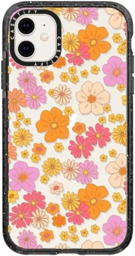 Vista 75 de Funda Impact de CASETiFY para iPhone 11 - Tiempo A Solas de Esther Kim - Negro Claro