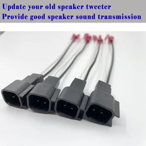 Vista 4 de Paquete de 4 adaptadores de arnés de altavoz 72-5600 de repuesto para Ford F150 F250 Escape Mustang Lincoln Mazda adaptador de arnés de cableado