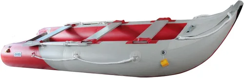 Vista 4 de Bris kayak inflable de 14.1 pulgadas, pontón blando de pesca con superficie y cubierta de aire