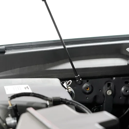 Vista 8 de Redline Tuning 21-27015-02 sistema de cofre de elevación rápida para Toyota Tacoma - Con revestimiento negro y revestimiento antipolvo negro Hood
