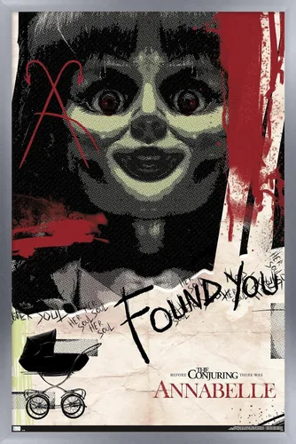 Vista 10 de Trends International Annabelle - Póster de pared de Found You, 14.725 x 22.375 pulgadas, versión enmarcada de madera de granero