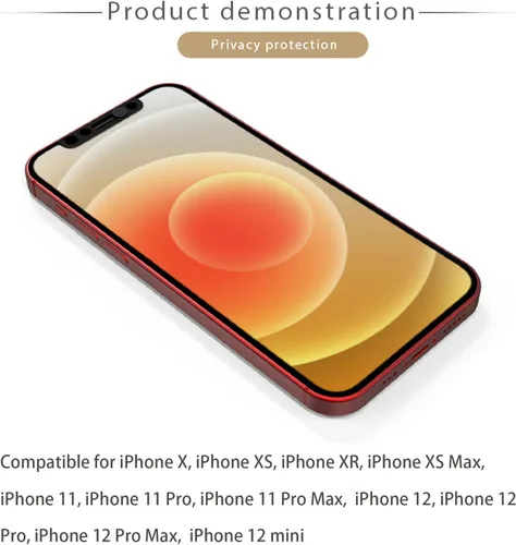 Vista 2 de Funda para cámara frontal de teléfono, funda para cámara web compatible con iPhone X/XS/XR/XS Max, iPhone 11/11 Pro/11 Pro Max, iPhone 12/12 Mini