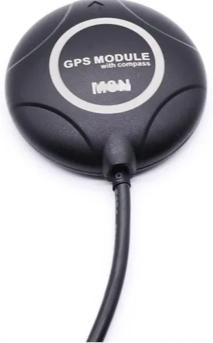 Vista 2 de Accesorios para drones APM2.8 para controlador de vuelo Ardupilot + para M8N GPS brújula integrada + soporte GPS + amortiguador para cuadricóptero